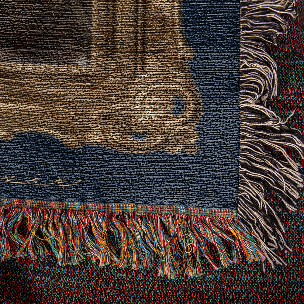 Custom Royal Pet Portrait Blanket – Turn Your Pet Into a Regal Heirloom Gift