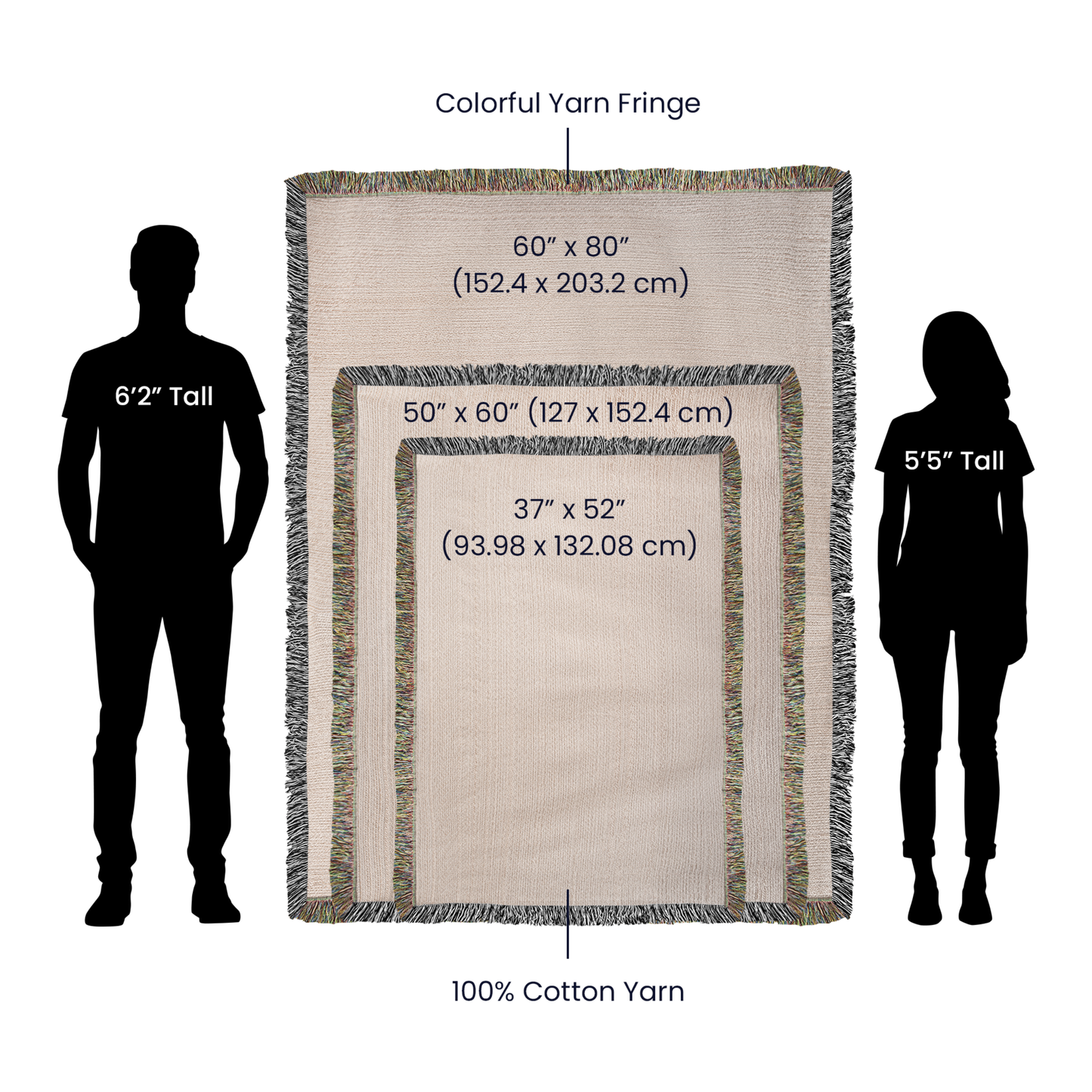 Custom Hand Drawn Wedding Blanket Gift