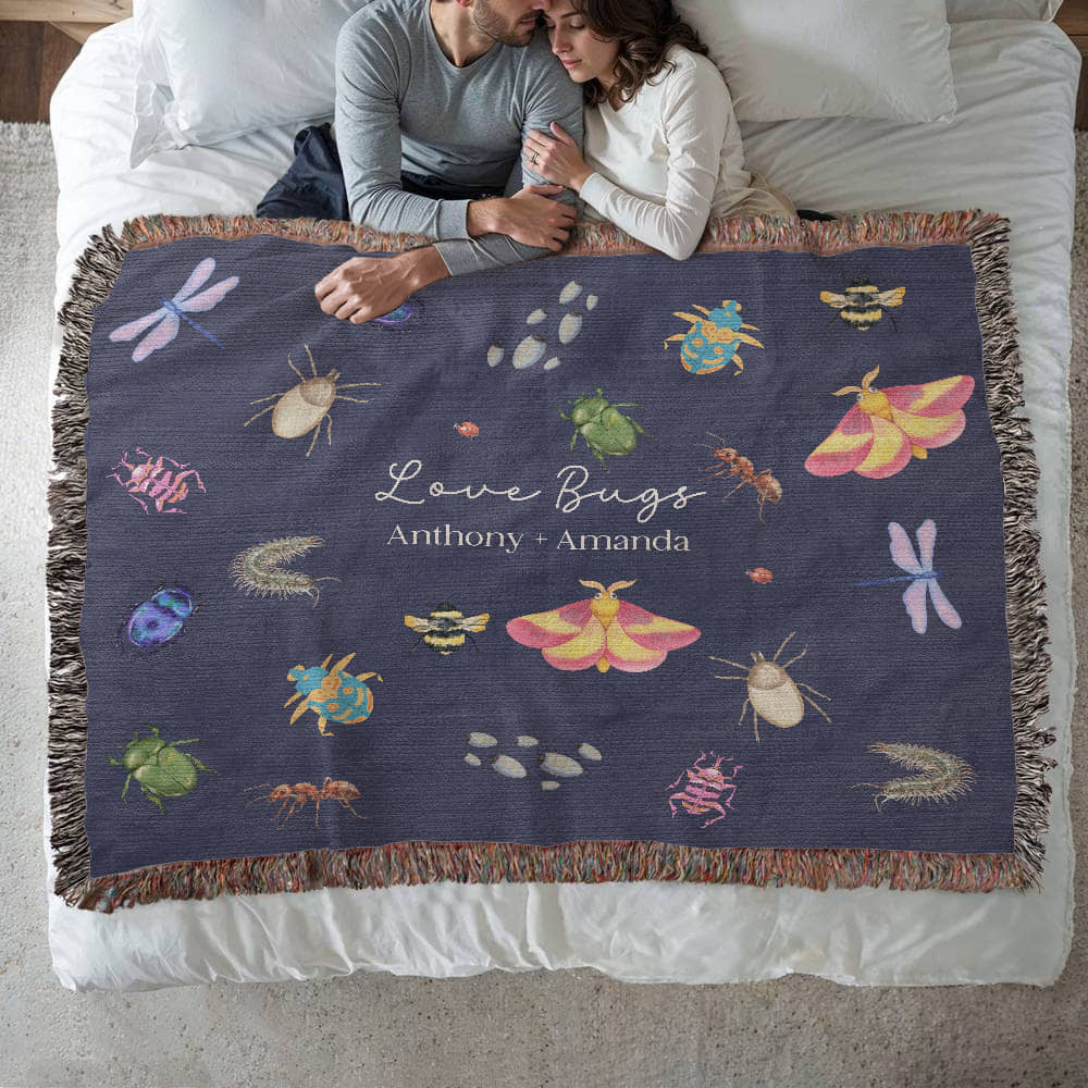 Love Bugs Heirloom Woven Blanket
