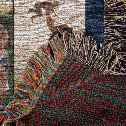 Personalized Father's Day Photo Woven Blanket