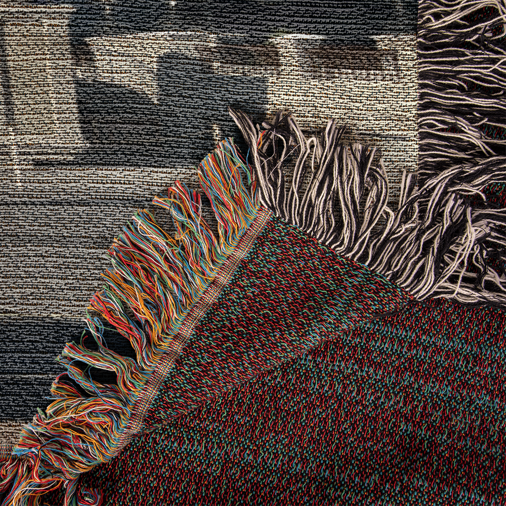 Custom Photo Heirloom Woven Blanket (Portrait) – Personalized Cotton Throw, Custom Picture Blanket Gift