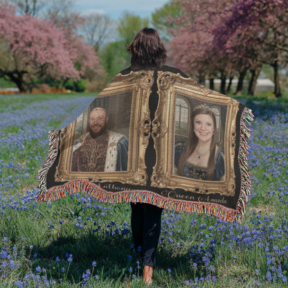 Custom Royalty Portrait Blanket – Turn Your Photo Into a Regal Heirloom Keepsake
