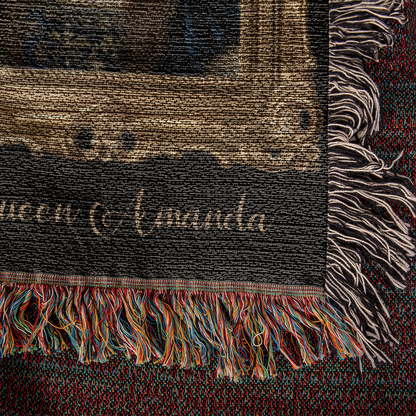 Custom Royalty Portrait Blanket – Turn Your Photo Into a Regal Heirloom Keepsake