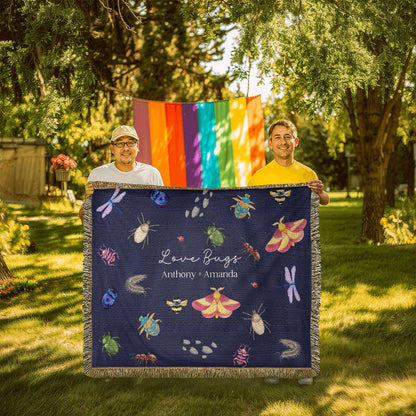 Love Bugs Heirloom Woven Blanket