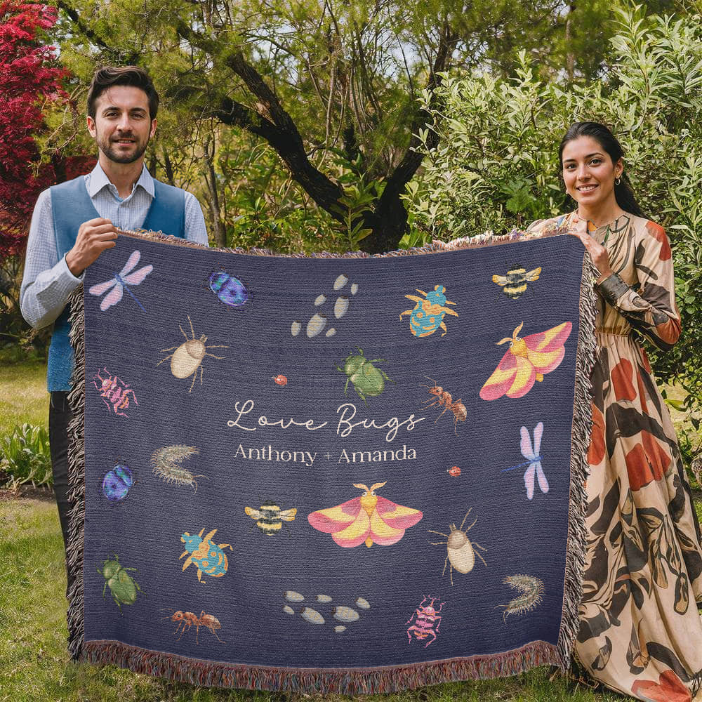 Love Bugs Heirloom Woven Blanket