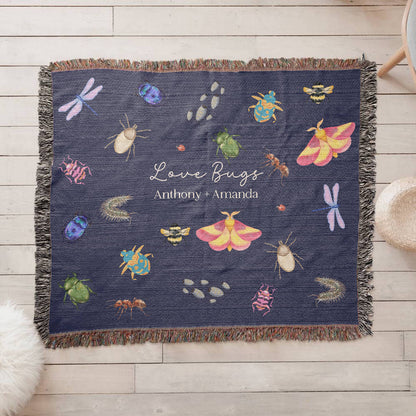 Love Bugs Heirloom Woven Blanket