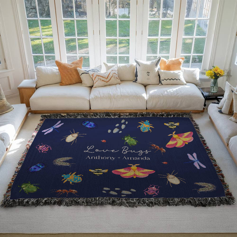 Love Bugs Heirloom Woven Blanket
