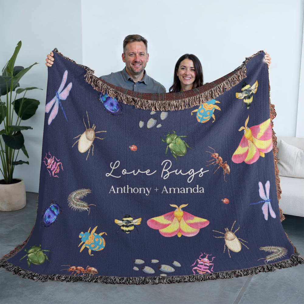 Love Bugs Heirloom Woven Blanket