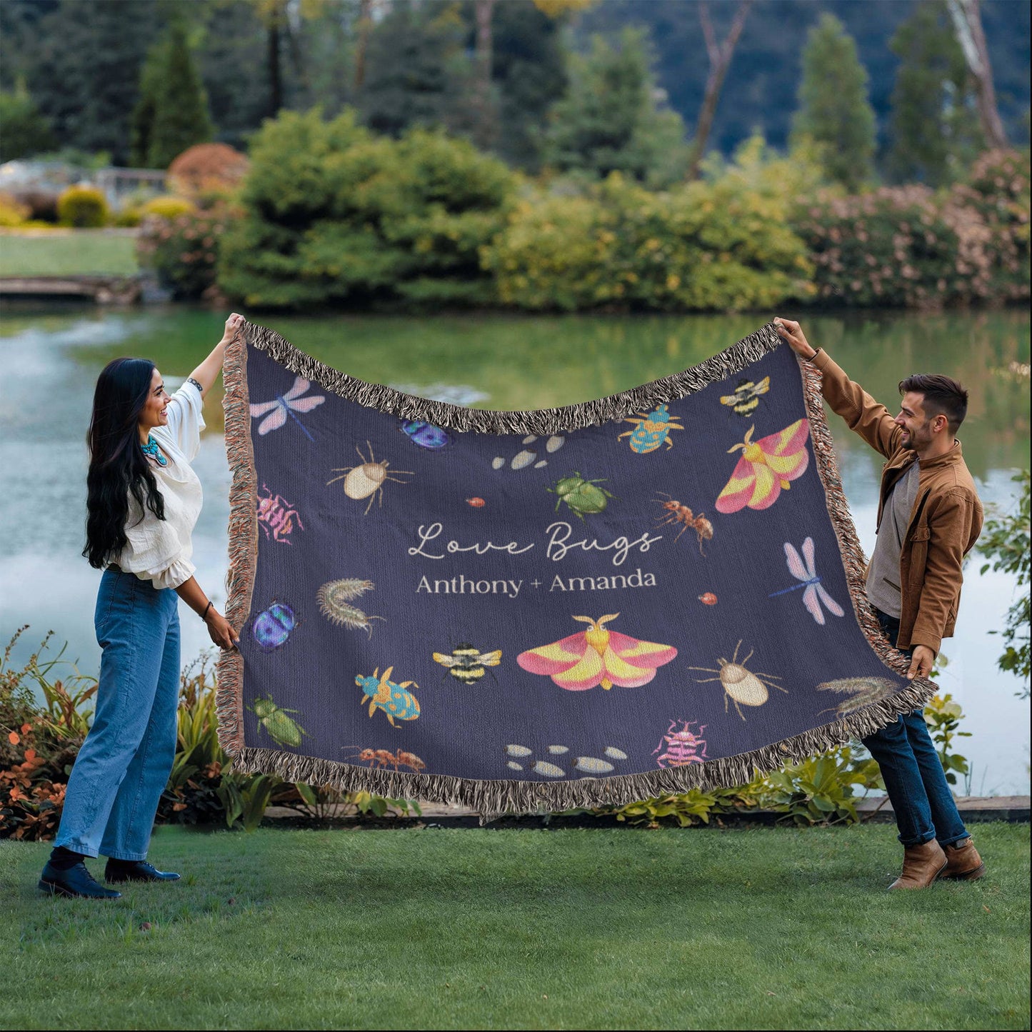 Love Bugs Heirloom Woven Blanket