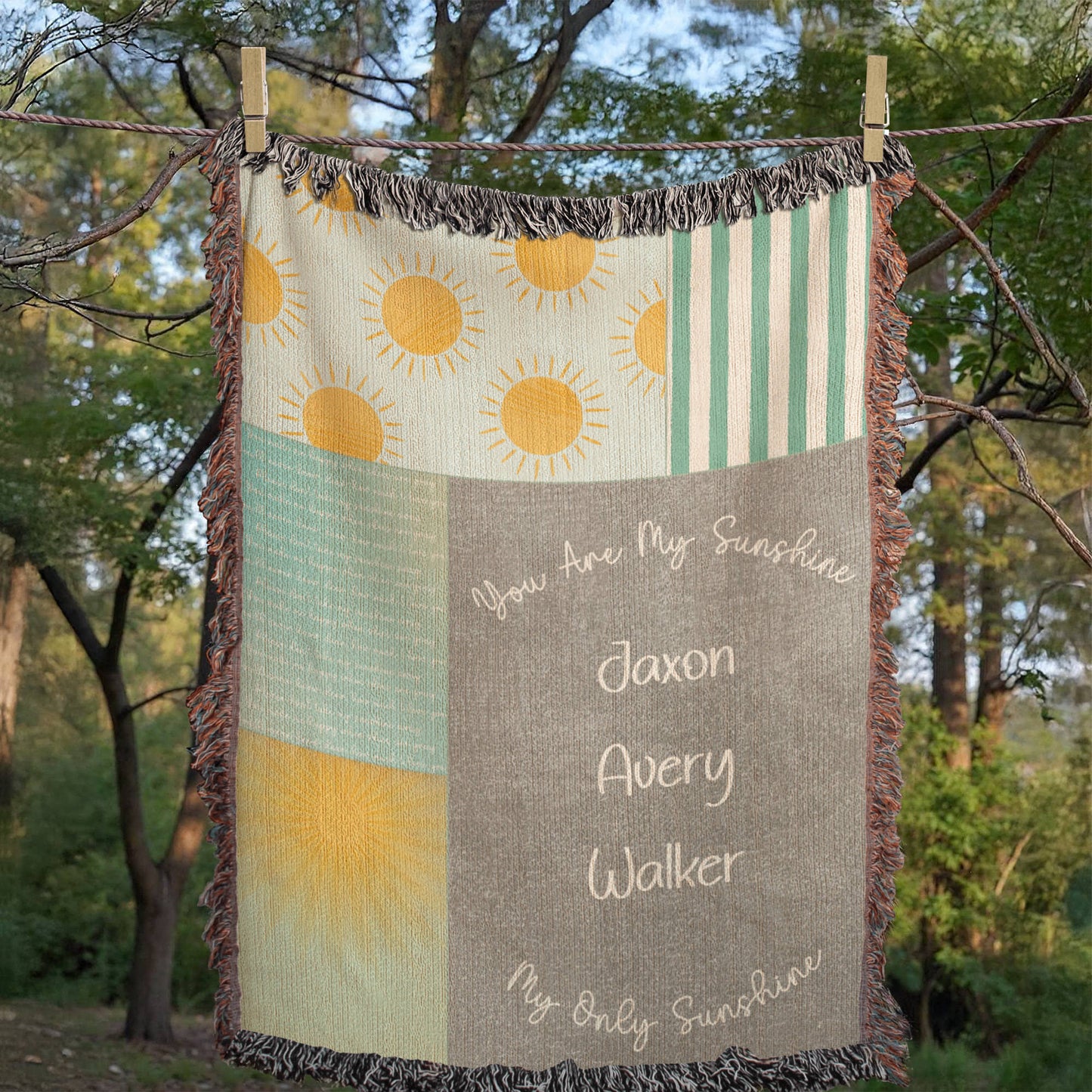"You Are My Sunshine" Personalized Baby Blanket