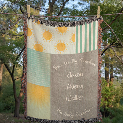"You Are My Sunshine" Personalized Baby Blanket