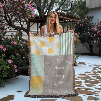"You Are My Sunshine" Personalized Baby Blanket