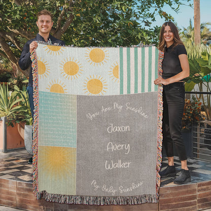 "You Are My Sunshine" Personalized Baby Blanket