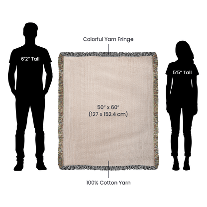 Custom Hand Drawn Wedding Blanket Gift
