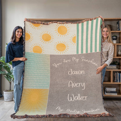 "You Are My Sunshine" Personalized Baby Blanket