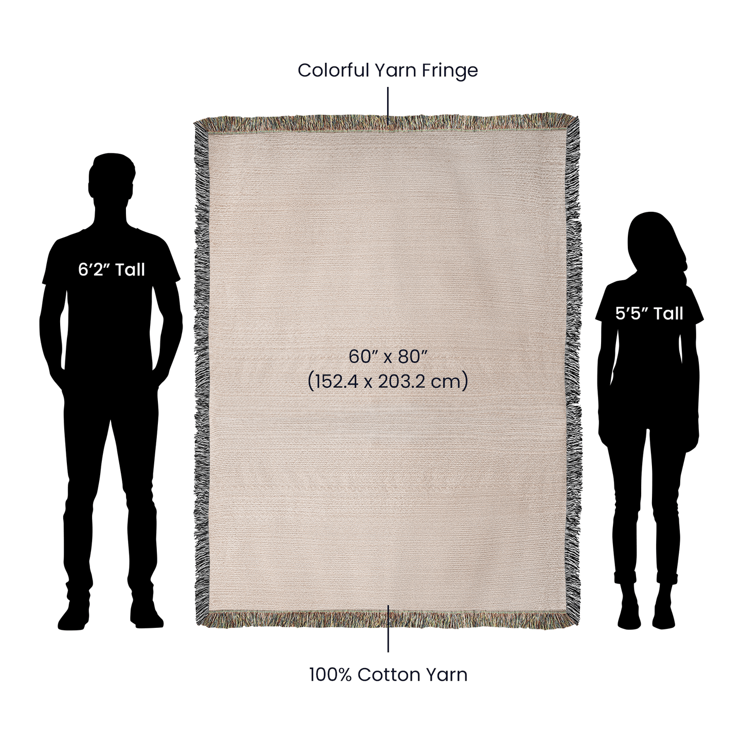 Custom Hand Drawn Wedding Blanket Gift